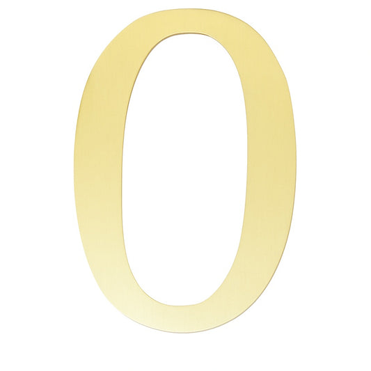 Gold acrylic number 0 cake topper for birthdays or anniversaries