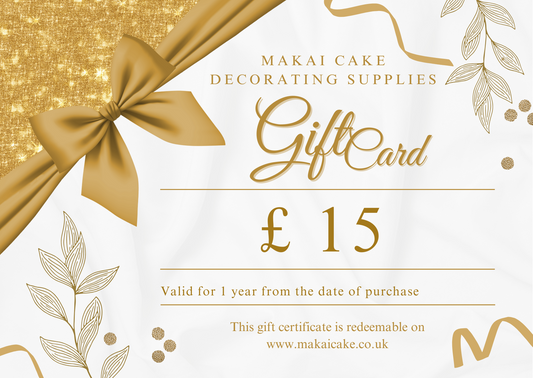Makai Cake Gift Card – perfect gift for cake decorators and bakers