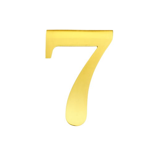Gold acrylic number 7 cake topper for elegant age marking