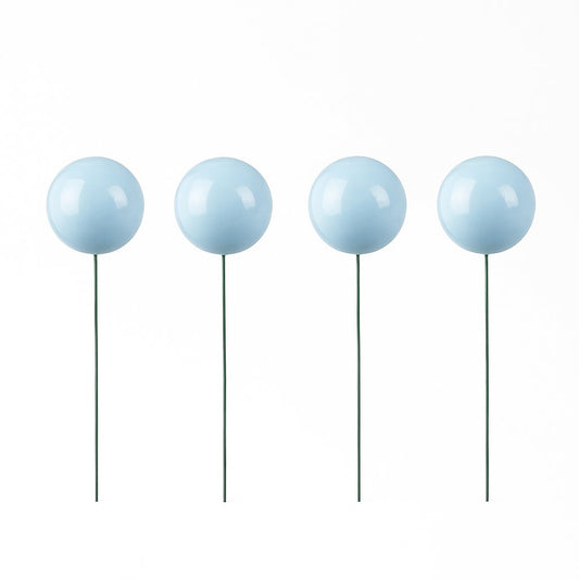 Blue Ball Cake Topper – Multiple Sizes – Elegant Minimalist Decoration – Baby Shower, Birthday, Gender Reveal Party Theme