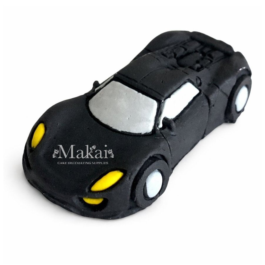 Black Sport Car Cake Topper – Edible Decoration