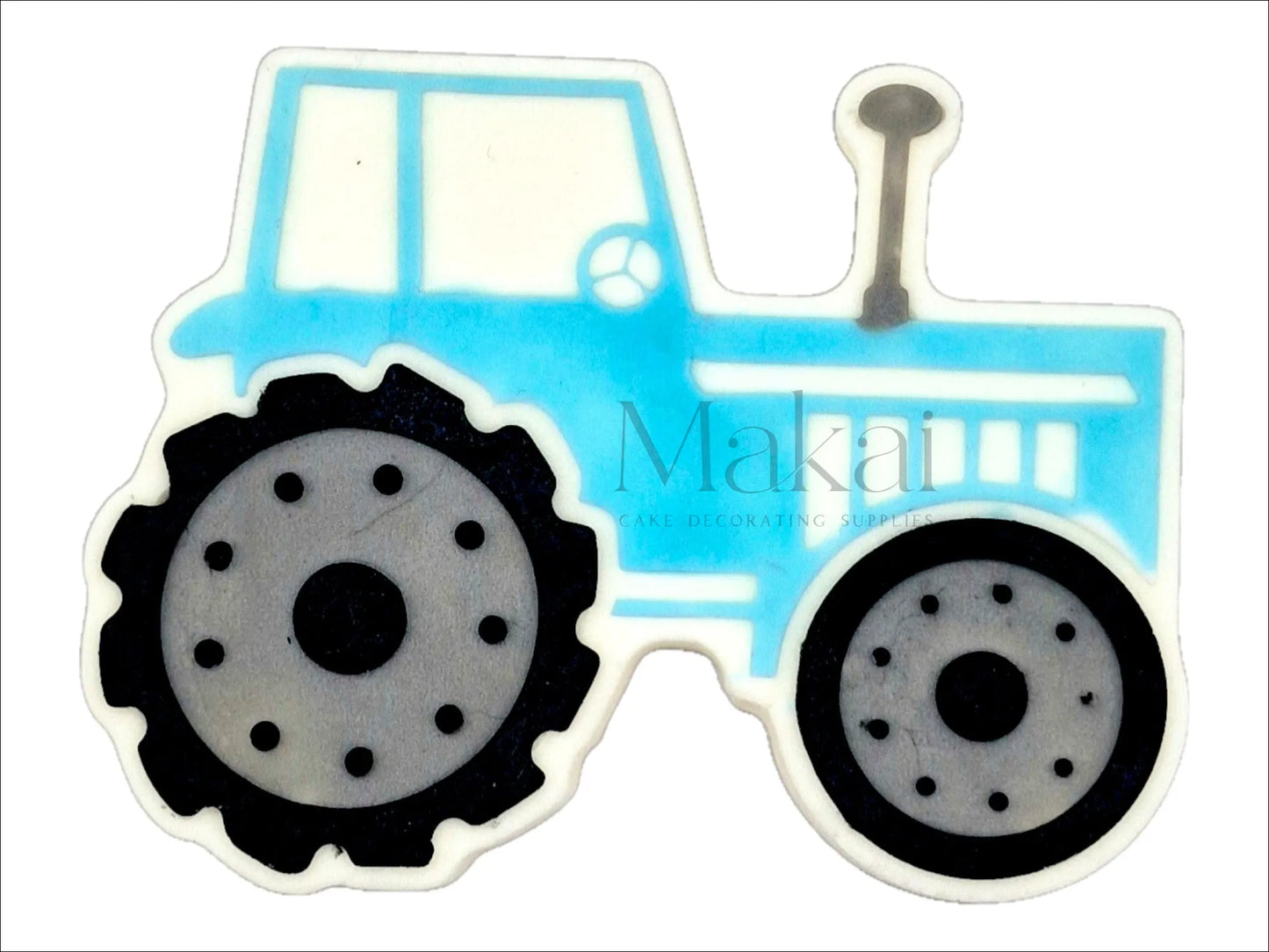 Edible large tractor cake topper – perfect for farm-themed cakes.