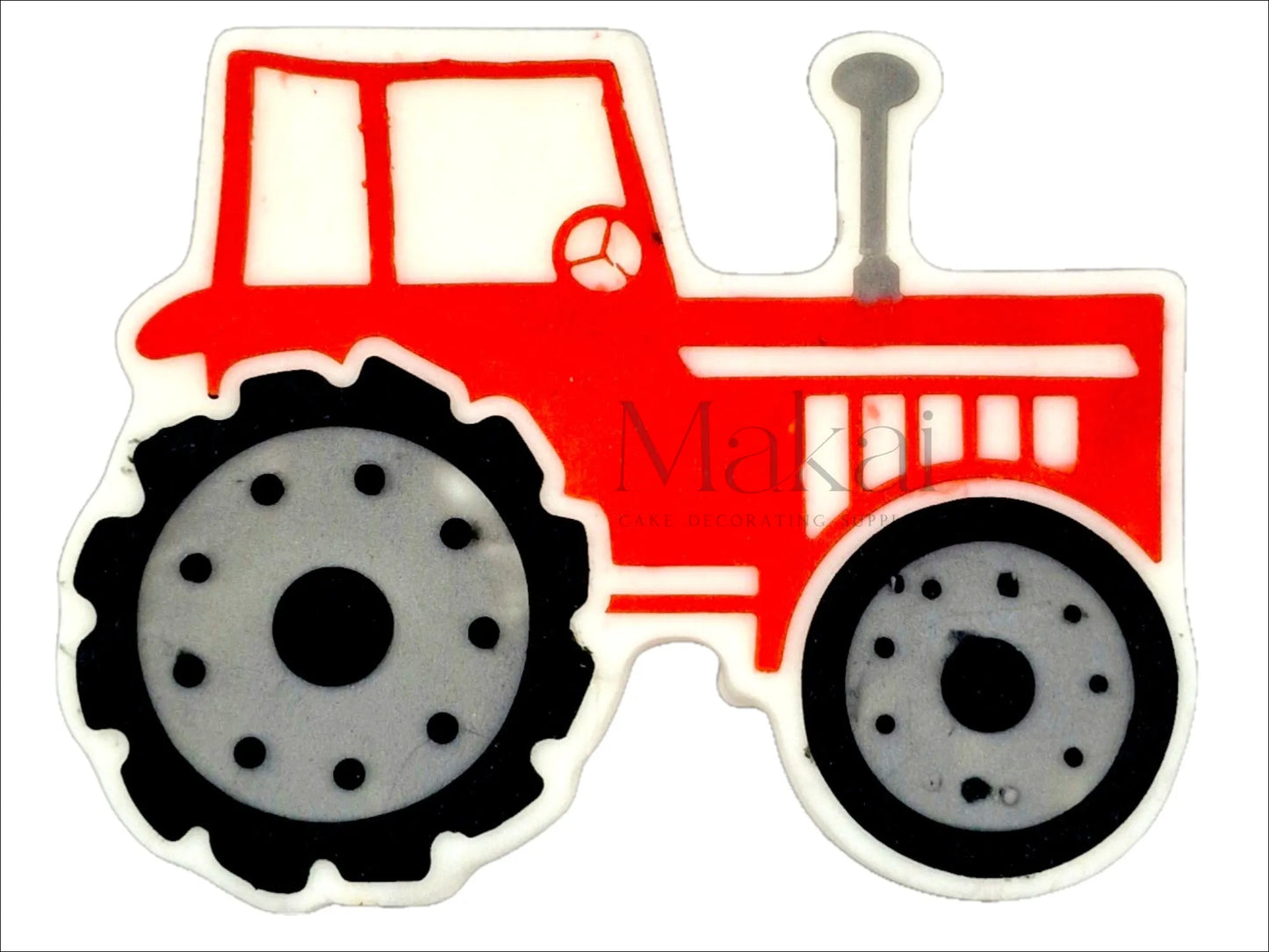 Edible large tractor cake topper – perfect for farm-themed cakes.