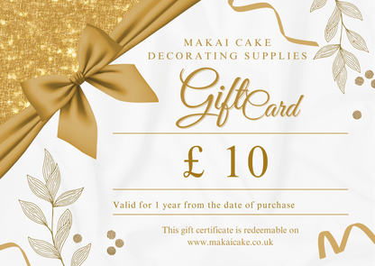 Makai Cake Gift Card – perfect gift for cake decorators and bakers
