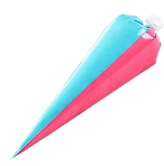 Clear dual piping bag – 29 cm disposable bag for two-colour icing or buttercream – 5 pack