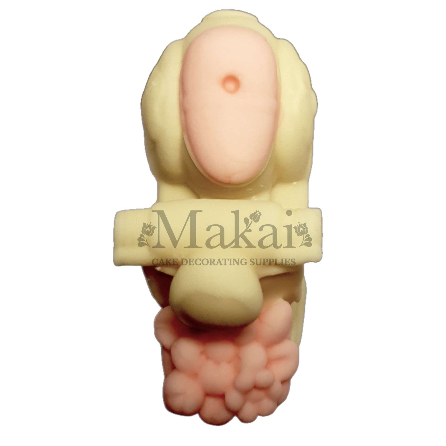 Edible scooter cake topper with flowers – sugar paste motorbike wedding and birthday cake decoration by Makai Cake Decorating Supplies