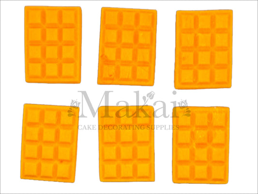 Orange chocolate mini bar edible cake toppers – Makai Cake Decorating Supplies