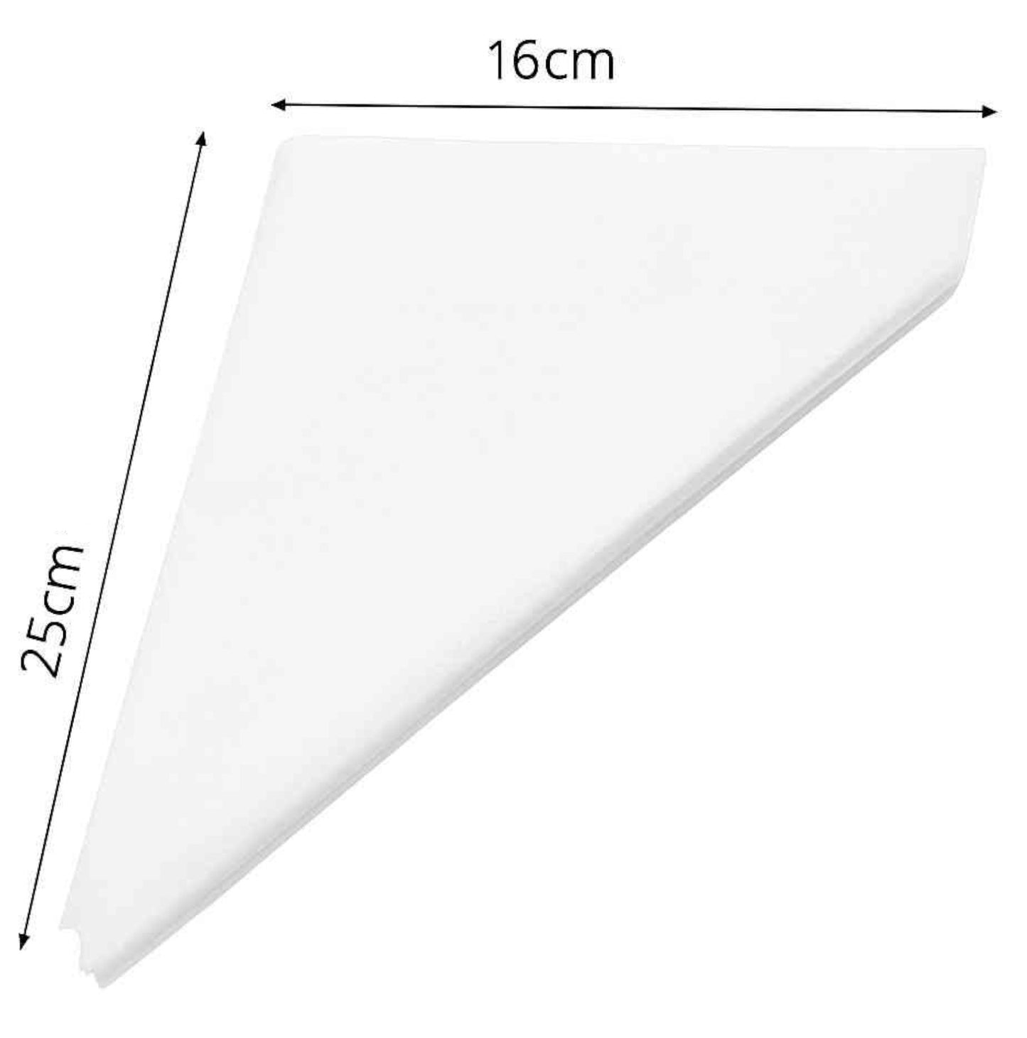 Thick disposable piping bags for cake decorating – 10 pack, 25 cm long, non-slip textured surface.